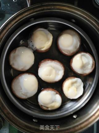 鹌鹑蛋蒸香菇的做法步骤：4