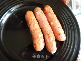 香肠焗土豆泥的做法步骤：6