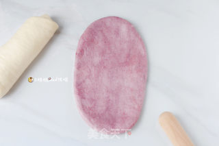 蜜豆紫薯土司的做法步骤：7