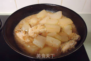 沙茶酱节瓜煮鱼面肉的做法步骤：10