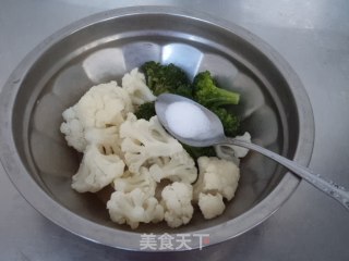 椒油双花的做法步骤：5