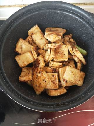 黑胡椒千页豆腐的做法步骤：9
