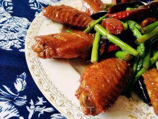 芦笋腊味鸡翅的做法步骤：12