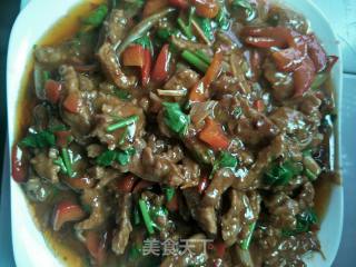 小炒牛肉丝的做法步骤：8