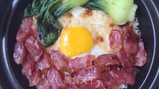 香肠煲仔饭的做法步骤：12