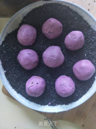 芝士紫薯球的做法步骤：3