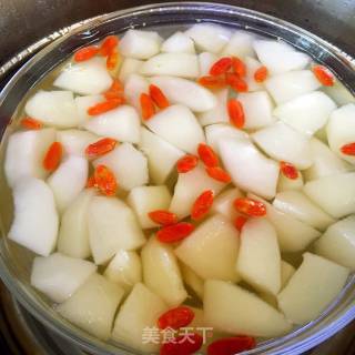冰糖水蜜桃的做法步骤：8