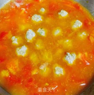 番茄丸子汤的做法步骤：6