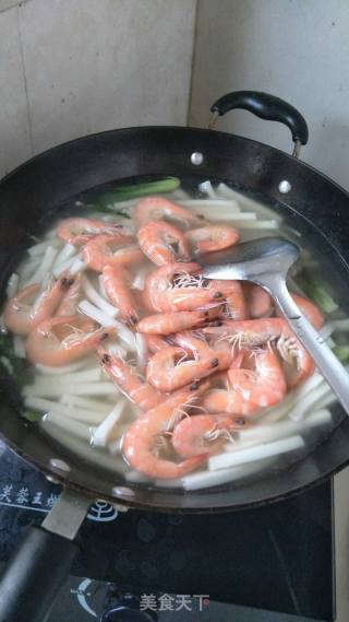 鲜虾煮年糕的做法步骤：8
