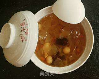 银耳连子羹的做法步骤：7
