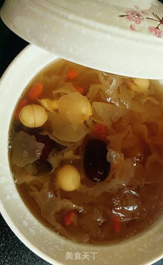 银耳连子羹的做法步骤：8
