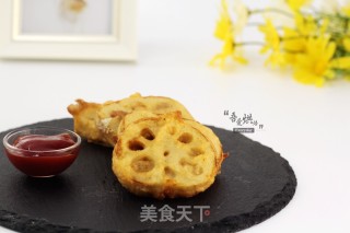 家宴拿手好菜——香炸藕盒的做法步骤：6