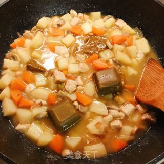 日式咖喱鸡饭的做法步骤：17