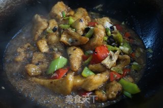 豆豉辣椒烧鱼块的做法步骤：7