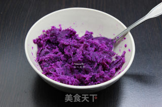紫薯蒸月饼的做法步骤：3
