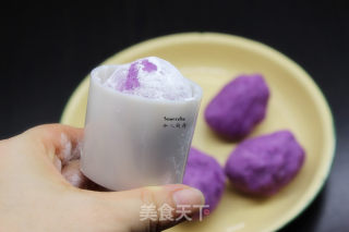 紫薯蒸月饼的做法步骤：6