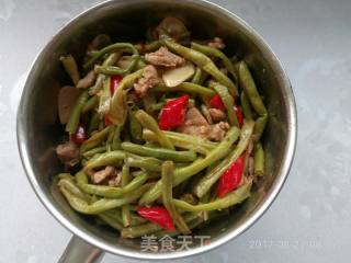 豇豆炒肉的做法步骤：7