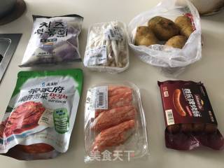 泡菜芝士年糕锅仔的做法步骤：1