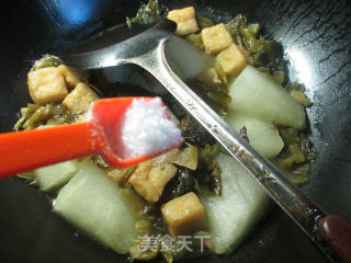 小油豆腐酸菜冬瓜的做法步骤：6