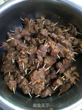 牙签牛肉的做法步骤：3