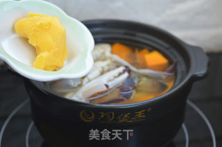 奶油南瓜螃蟹汤的做法步骤：13