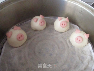 小猪奶黄包的做法步骤：15