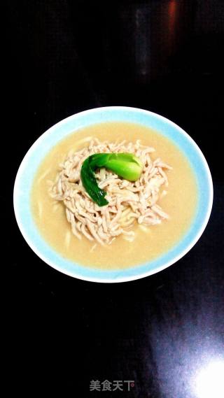 鱼汤肉丝面的做法步骤：10