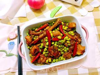 毛豆米烧鸡的做法步骤：18