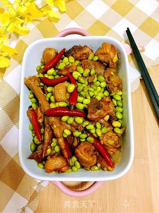 毛豆米烧鸡的做法步骤：20