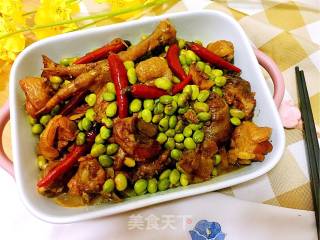 毛豆米烧鸡的做法步骤：21