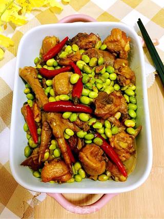 毛豆米烧鸡的做法步骤：22