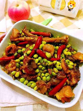 毛豆米烧鸡的做法步骤：23