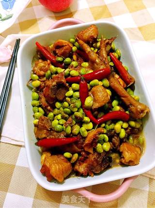 毛豆米烧鸡的做法步骤：25