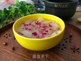 #一碗好汤#冰糖玫瑰炖梨的做法步骤：11