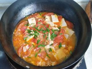 番茄豆腐汤的做法步骤：6
