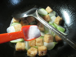 小油豆腐煮夜开花的做法步骤：6