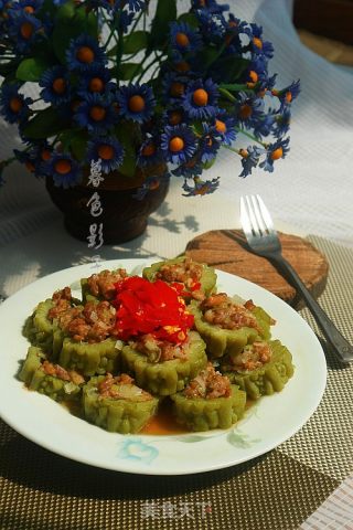 苦瓜酿肉的做法步骤：11