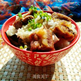腊排骨焖饭的做法步骤：7