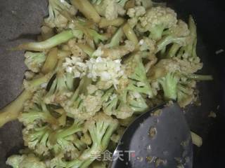 素炒花菜的做法步骤：9