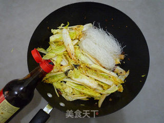 娃娃菜烧粉丝的做法步骤：9
