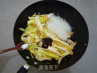 娃娃菜烧粉丝的做法步骤：10