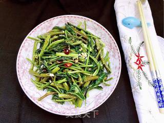 蒜末辣炒空心菜的做法步骤：9