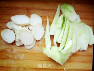 丝瓜肉丸汤的做法步骤：3