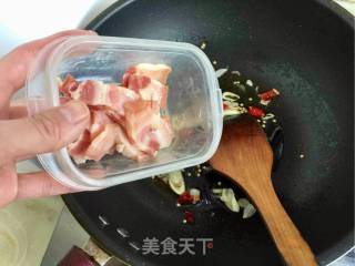 茼子杆炒风肉的做法步骤：9
