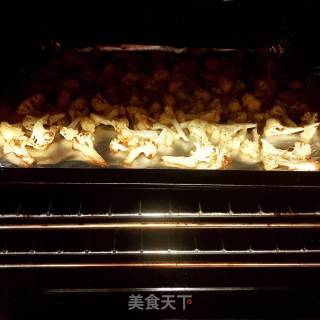 烤菜花的做法步骤：6