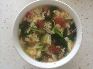 紫菜虾皮蛋花汤的做法步骤：10