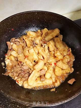 豆条烧肉的做法步骤：7