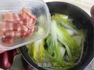 娃娃菜木耳咸肉汤的做法步骤：10