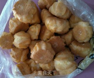 金丝泡芙塔的做法步骤：1