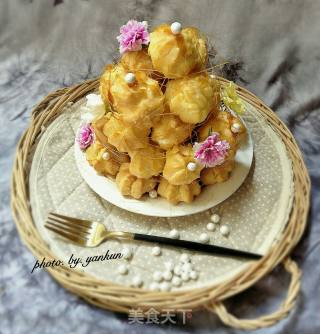 金丝泡芙塔的做法步骤：7